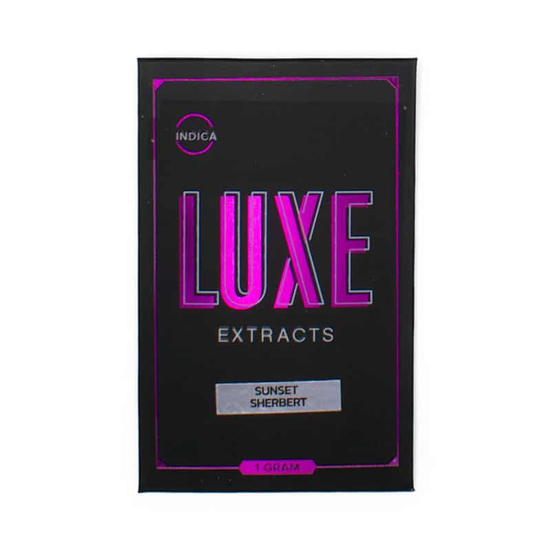 luxe extracts sunset sherbert