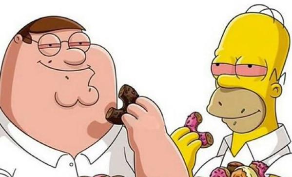 Peter and Homer friends with weed