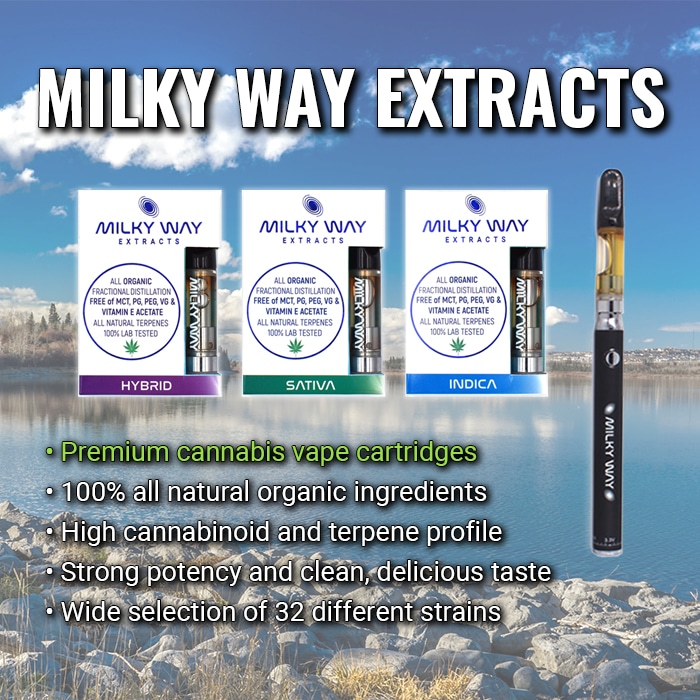 milky way extracts banner mobile