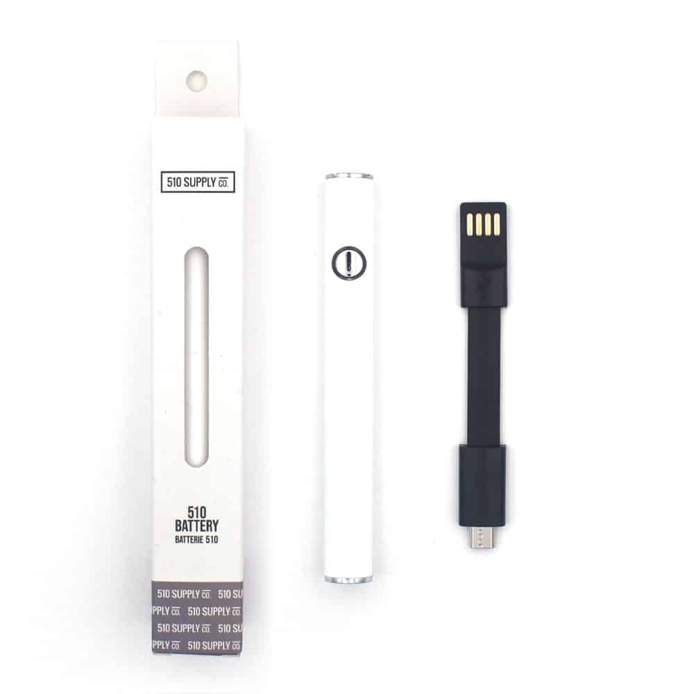 510 Supply Co. - 510 Thread, Variable Voltage, Button Operated Vape Battery 