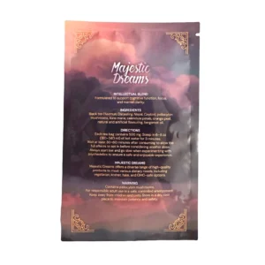 Majestic Dreams Tea Bag 500mg 13 majesticdreams tea 500mg yuzu back